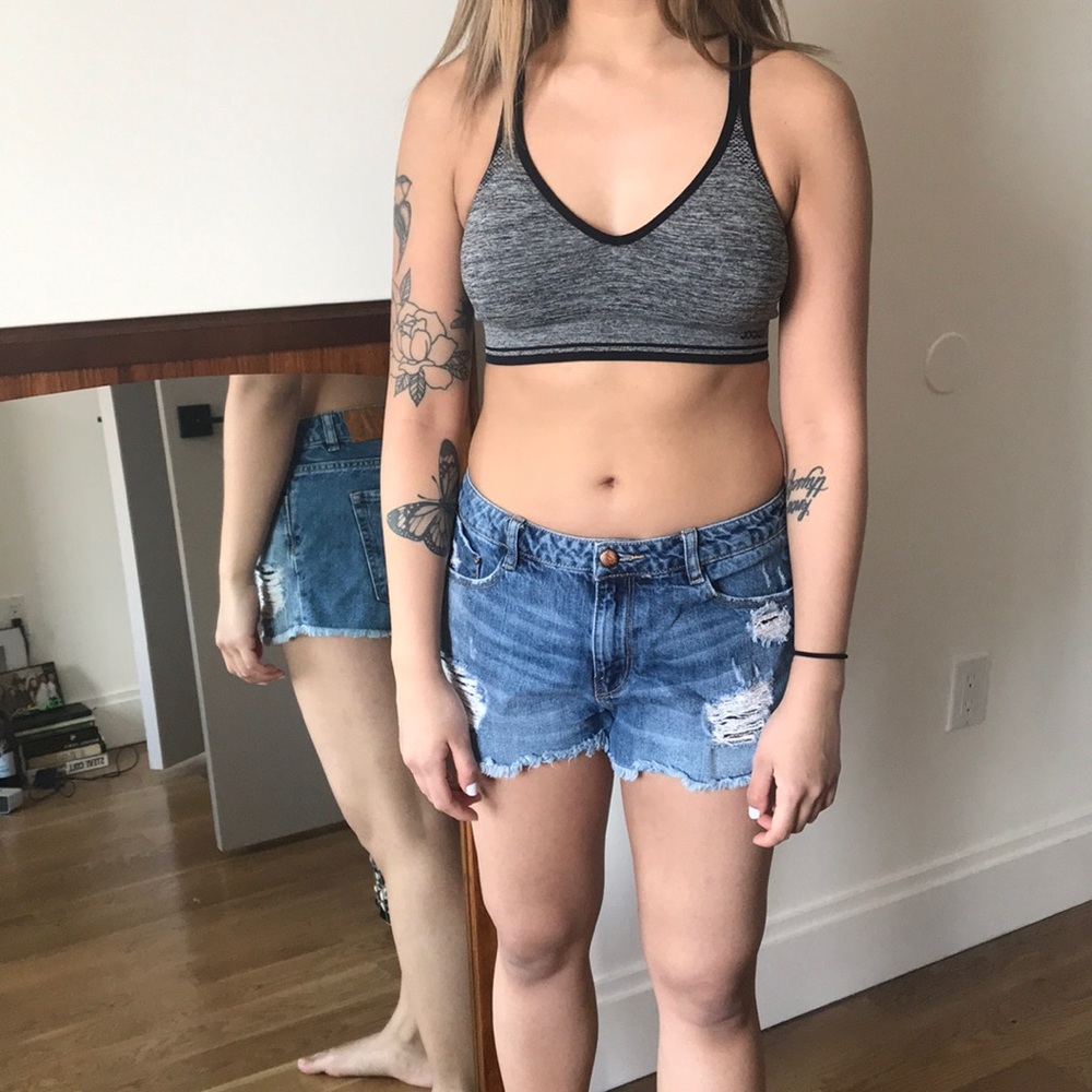 Zara denim shorts